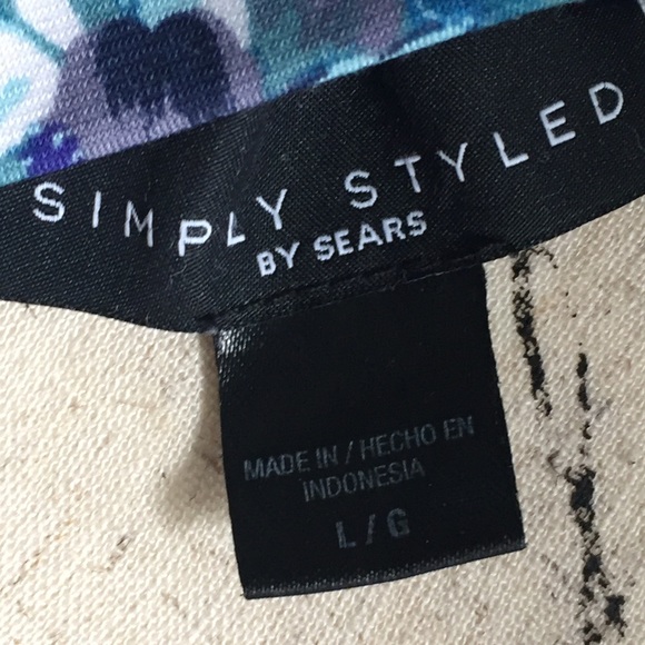 Sears Simply Styled Polyester Top Large - Picture 8 of 8